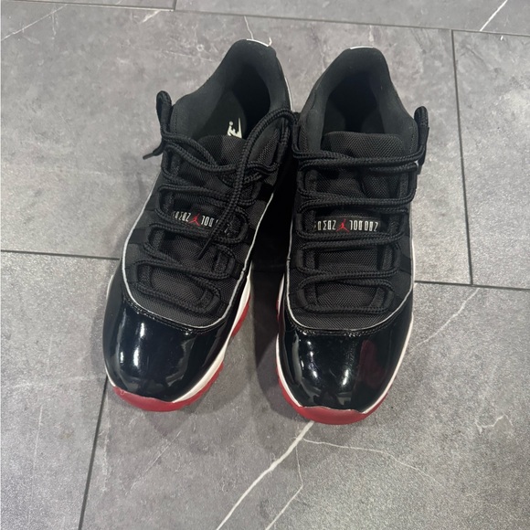 Jordan Black and Red Low-Top Sneakers - Picture 6 of 9